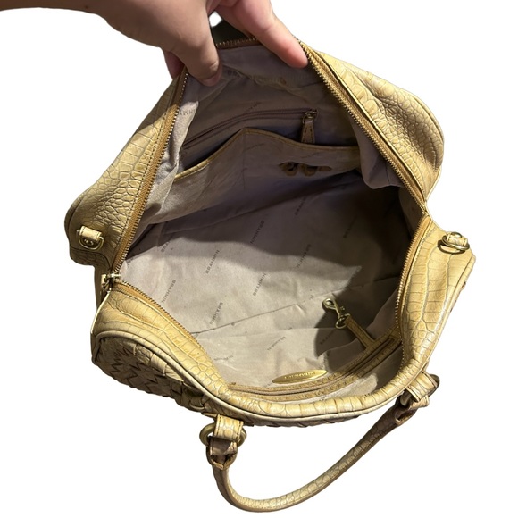 Brahmin Woven Basket weave Leather Satchel Handbag - Picture 4 of 6